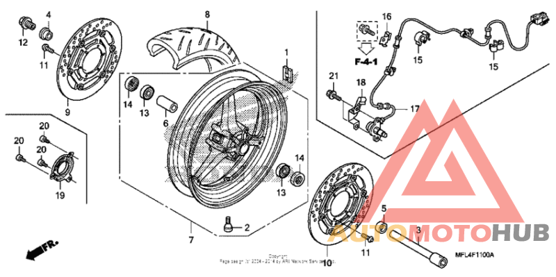 Переднее колесо