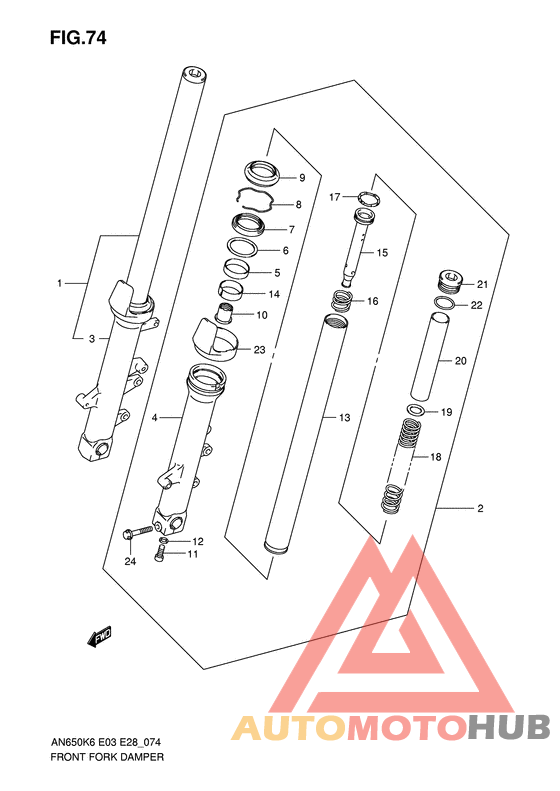 Демпфер передней вилки