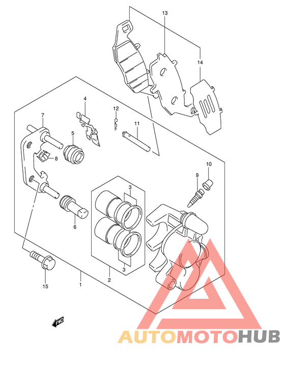 Передний суппорт