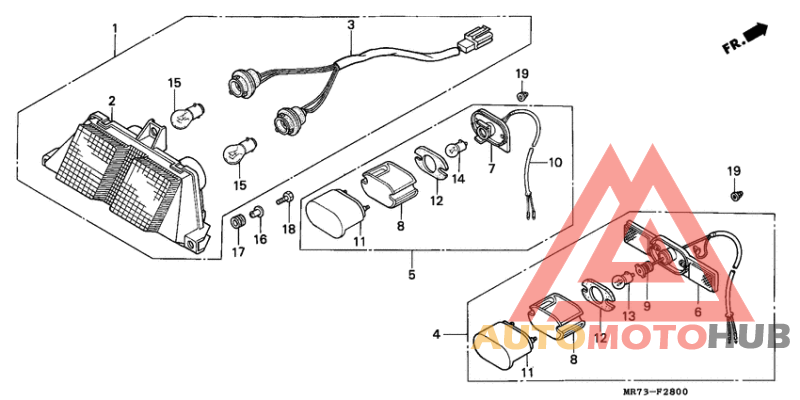 Taillight unit ass`y