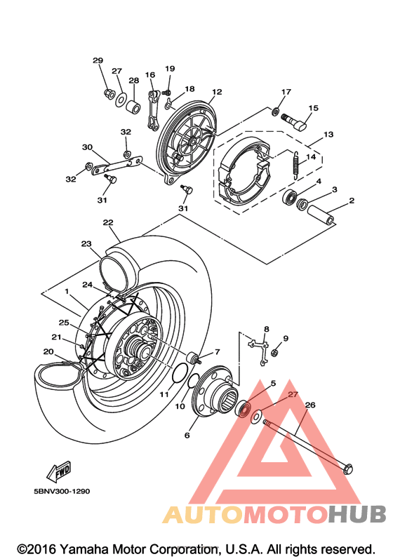 Переднее колесо