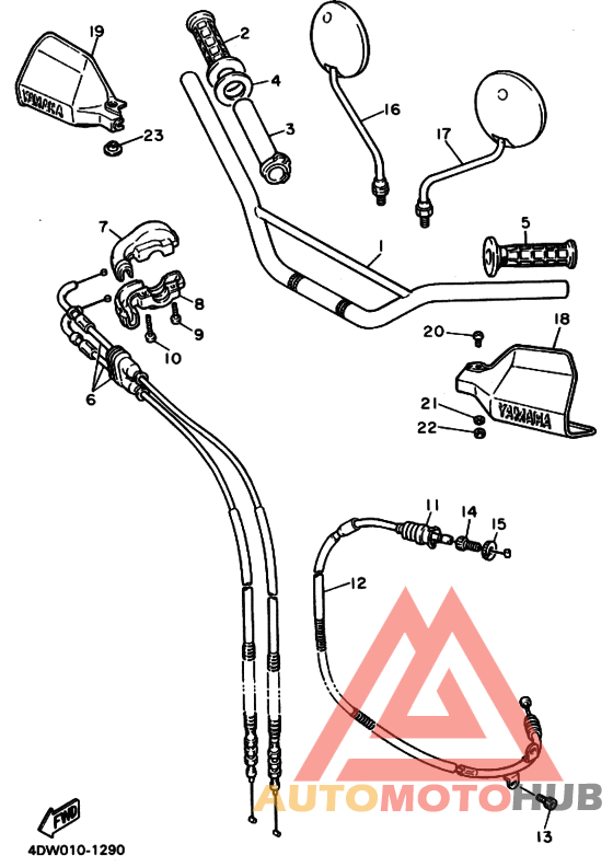 Рулевой рычаг кабель