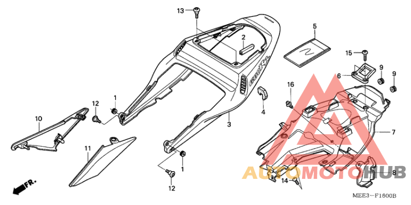 Задний обтекатель