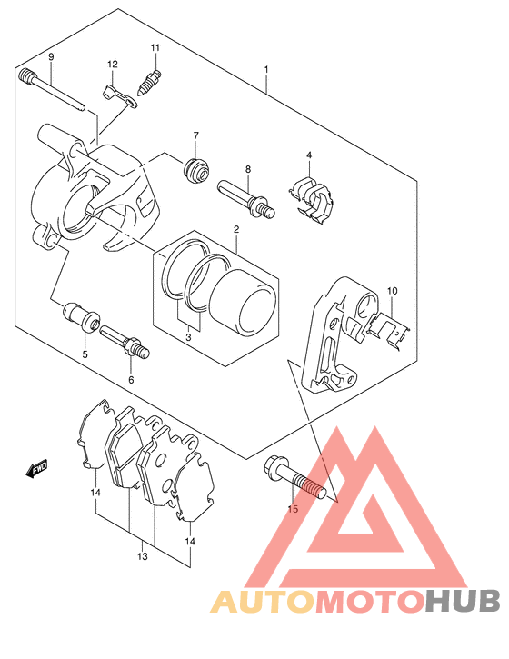 Передний суппорт