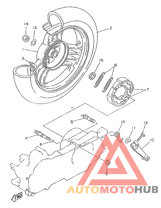 Переднее колесо