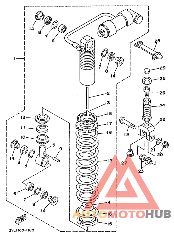 Rear arm. suspension