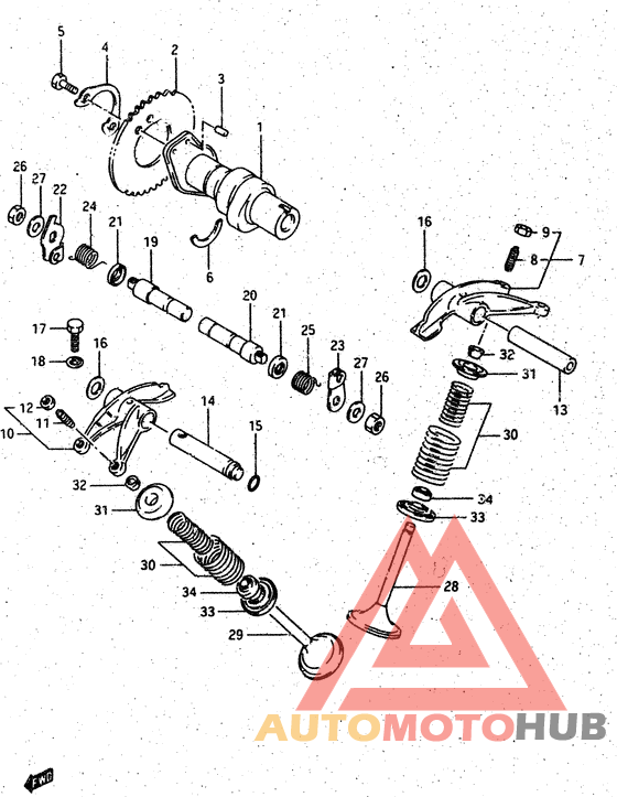 Распределительный вал-клапаны
