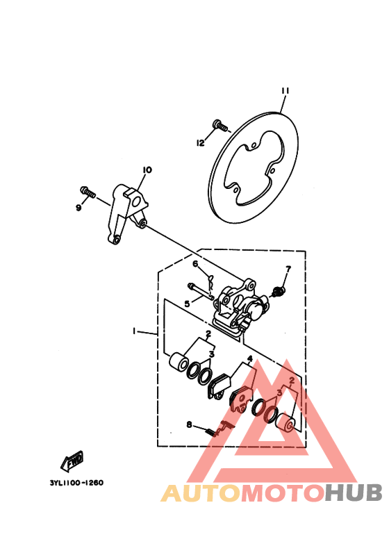 Задний суппорт