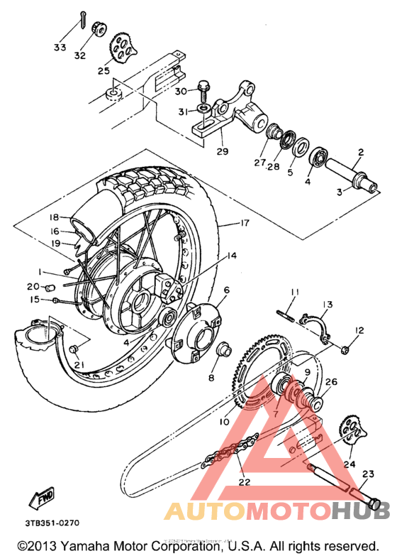Переднее колесо