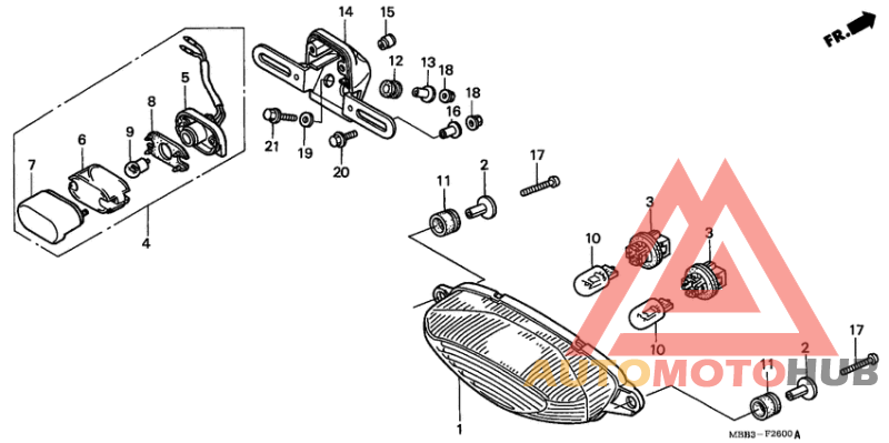 Taillight unit ass`y