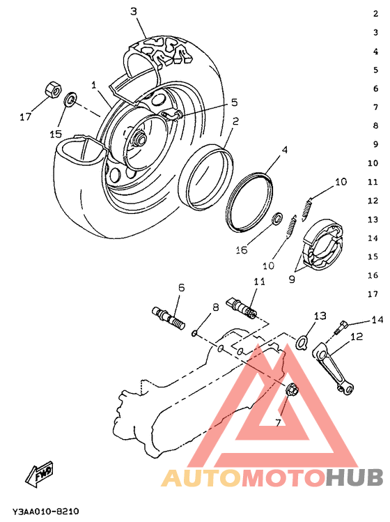 Переднее колесо