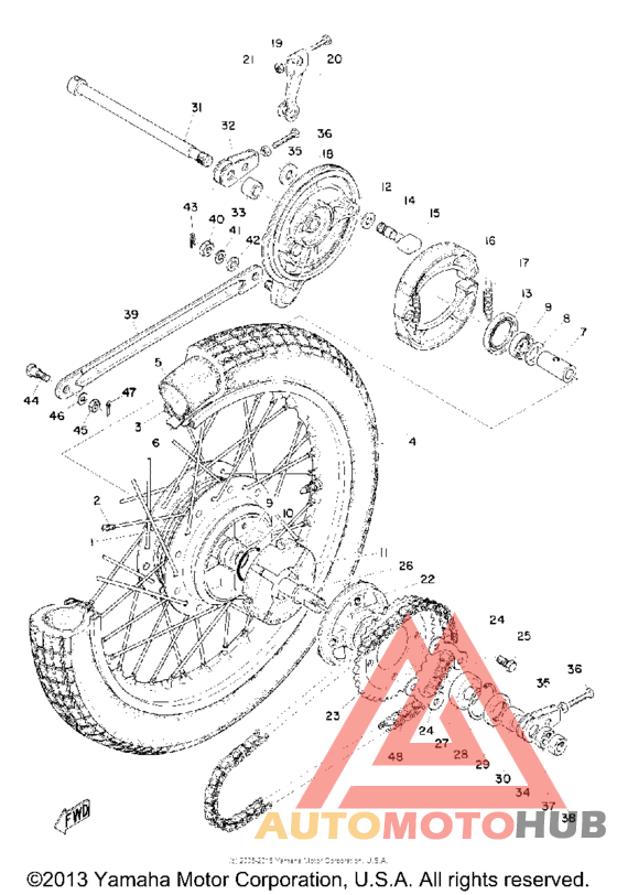Переднее колесо