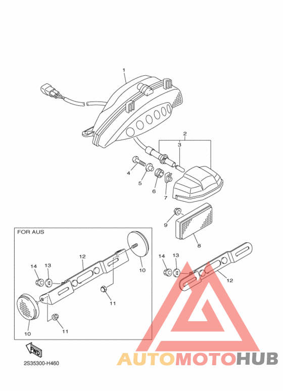 Taillight unit ass`y