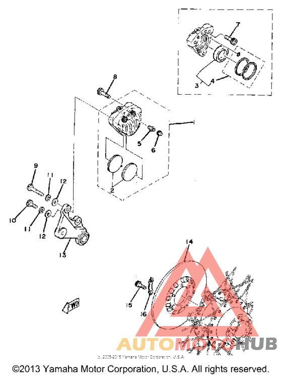 Задний суппорт