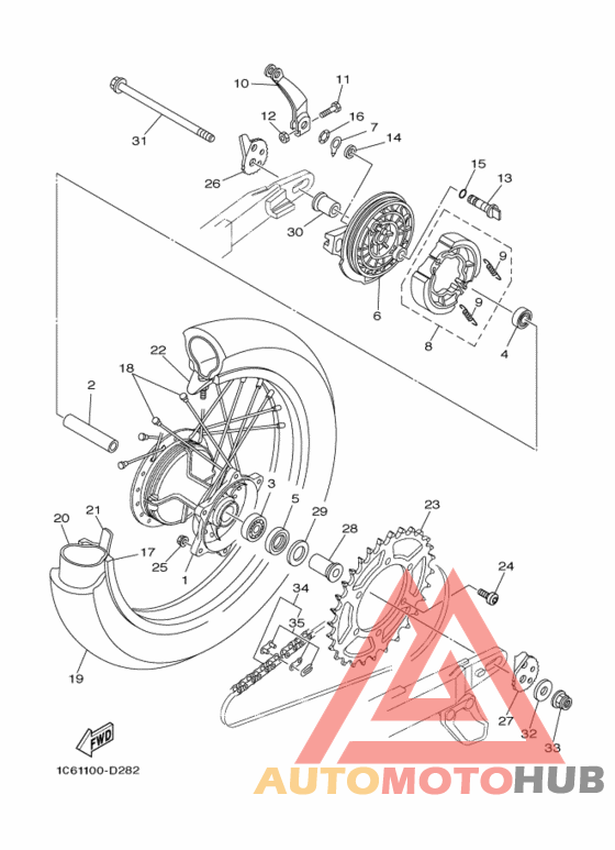 Переднее колесо