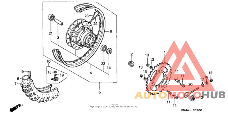 Переднее колесо