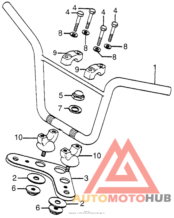 Handlebar + top bridge