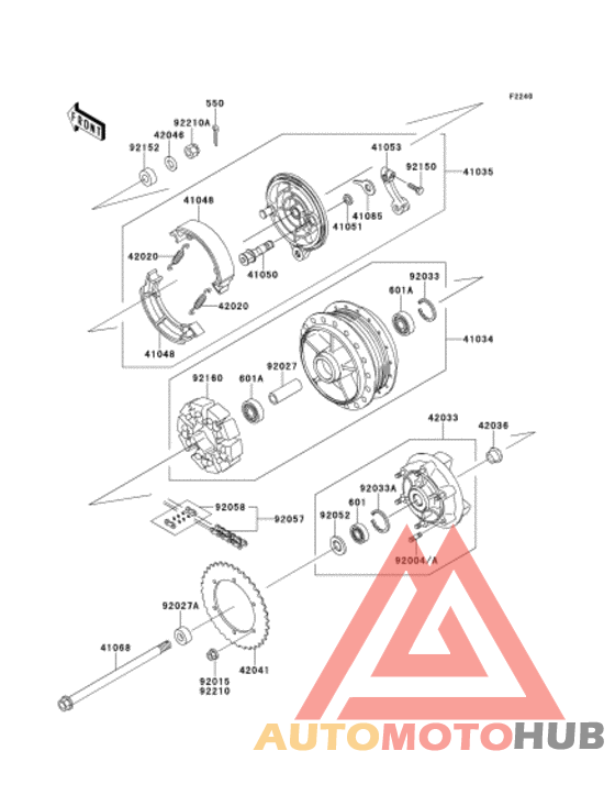 Заднее колесо и цепь