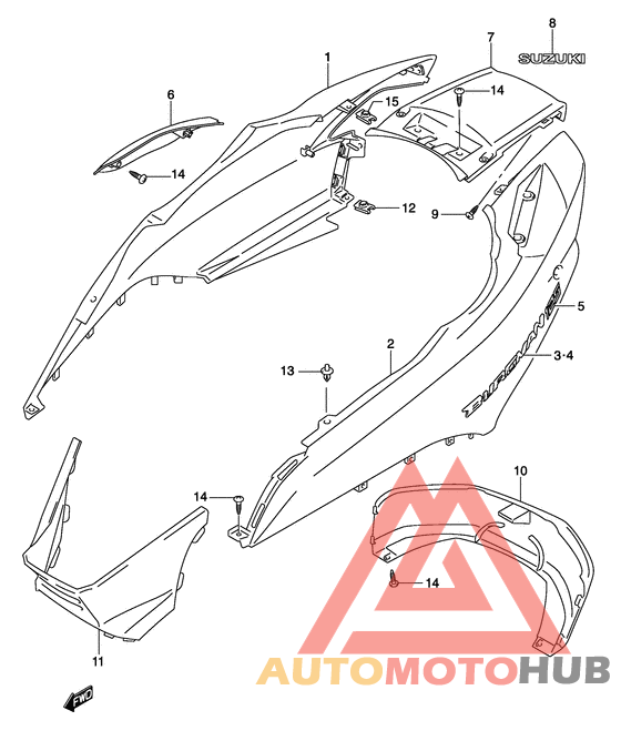 Обтекатель задний