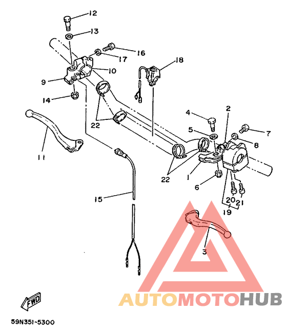 Handle switch. lever