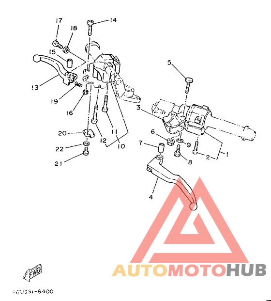 Handle switch. lever