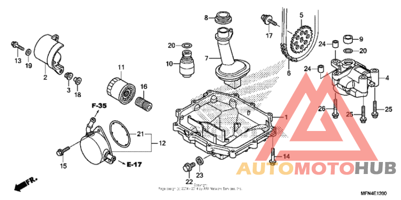 Oil pan + oil pump
