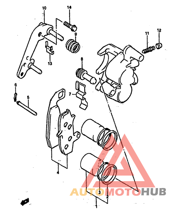 Передний суппорт