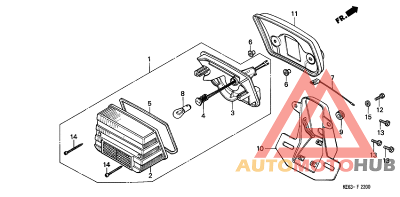 Taillight unit ass`y