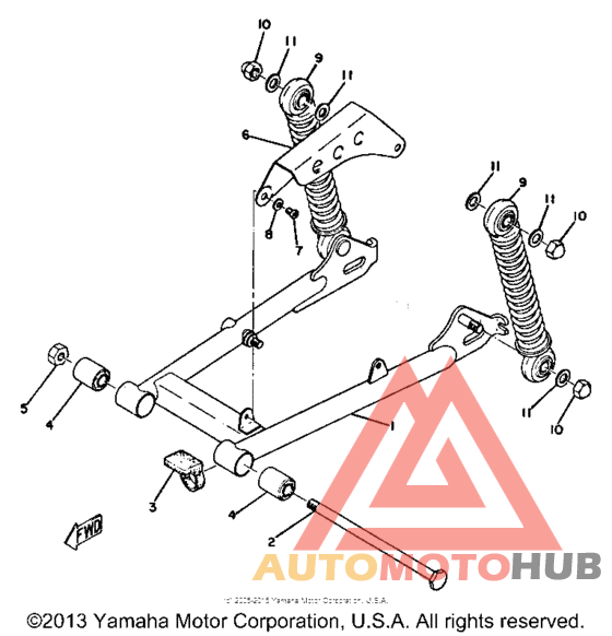 Rear arm - rear cushion