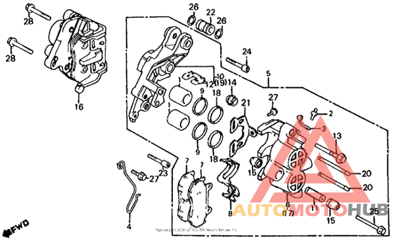 Передний суппорт