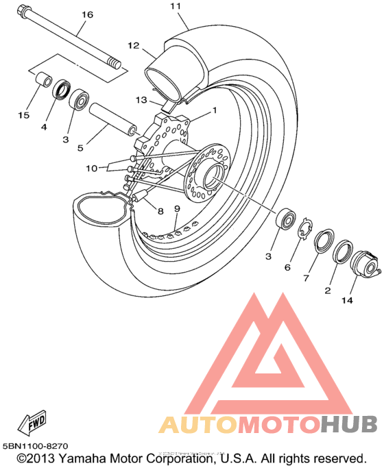 Переднее колесо