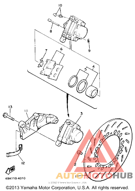 Задний суппорт