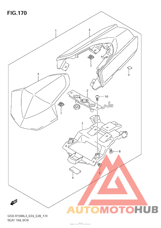 Seat Tail Box (Gsx-R1000Zl3 E33)