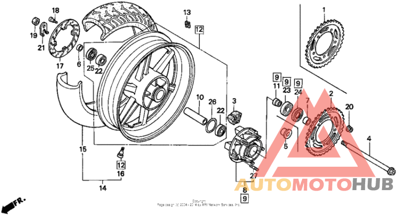 Переднее колесо