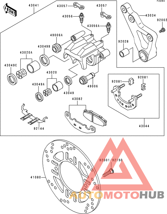 Задний суппорт