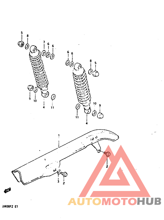 Chain case - shock absorber