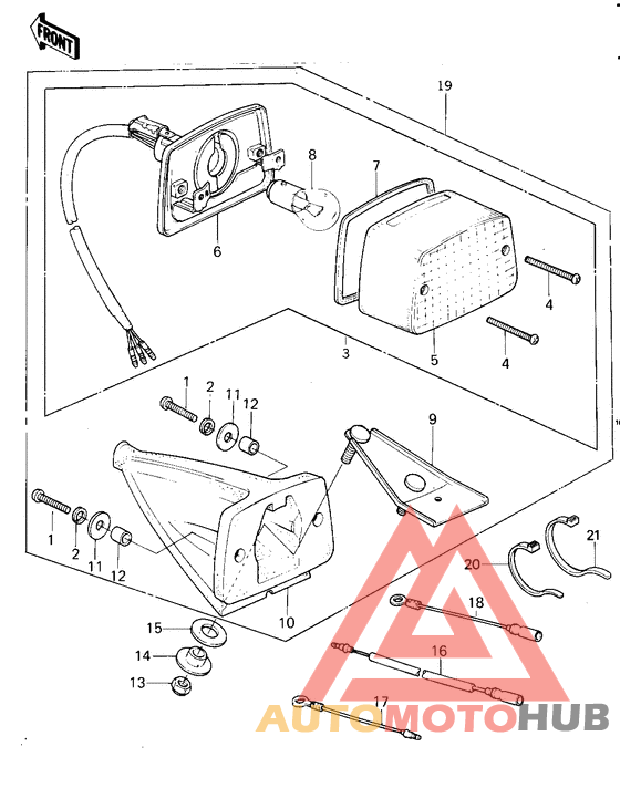 Taillight/chassis electrical equipment