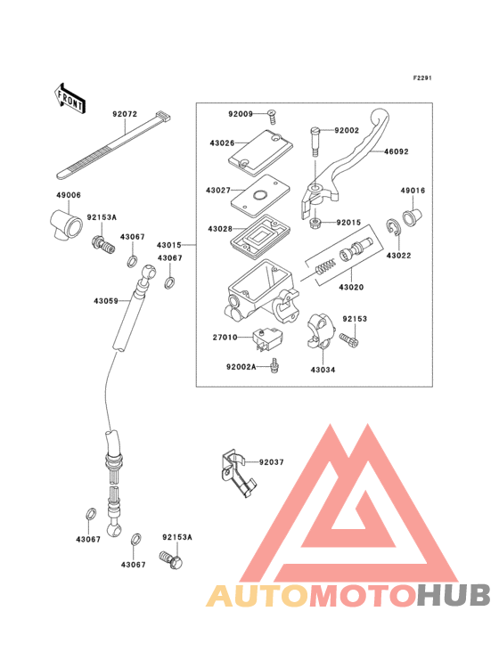 Front master cylinder(f15-f18)