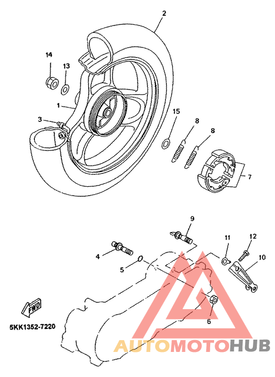 Переднее колесо