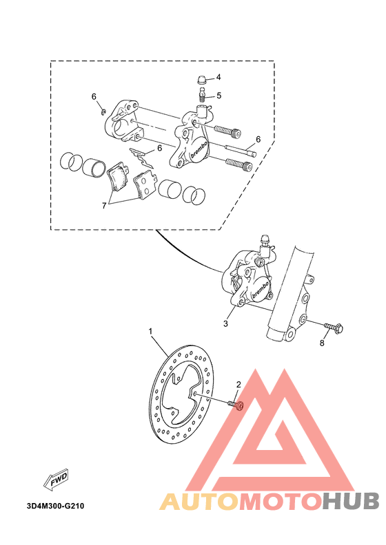Передний суппорт