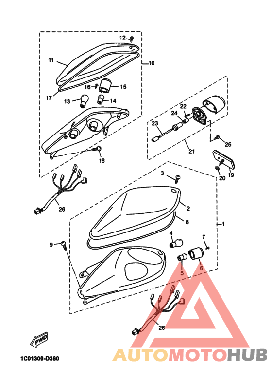 Taillight unit ass`y