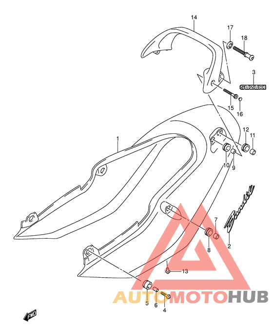 Обтекатель сидения