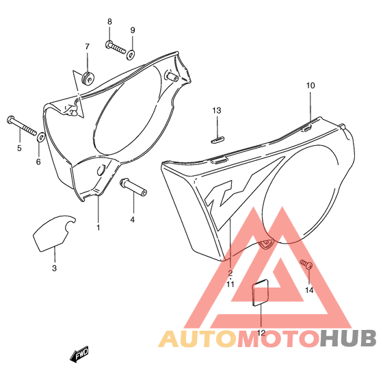 Обтекатель задний