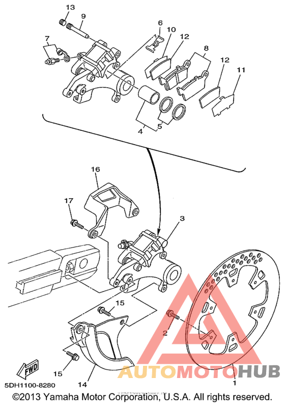 Задний суппорт