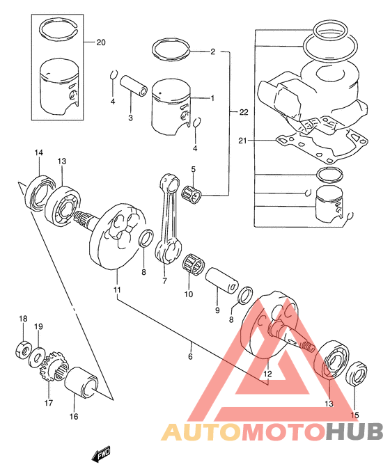 Вал коленчатый