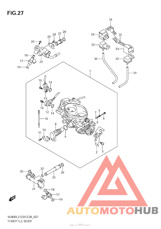 Throttle Body (Vl800  E03)