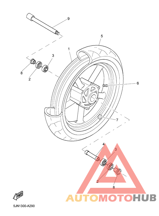 Переднее колесо