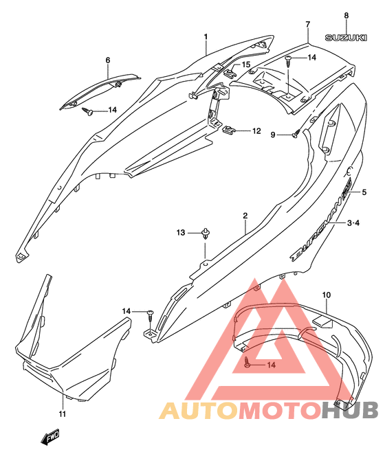 Обтекатель задний