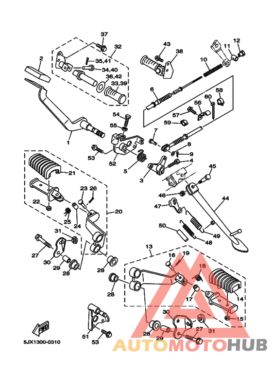 Support & repose pied