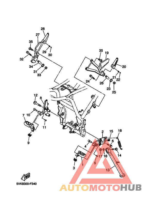Support & repose pied